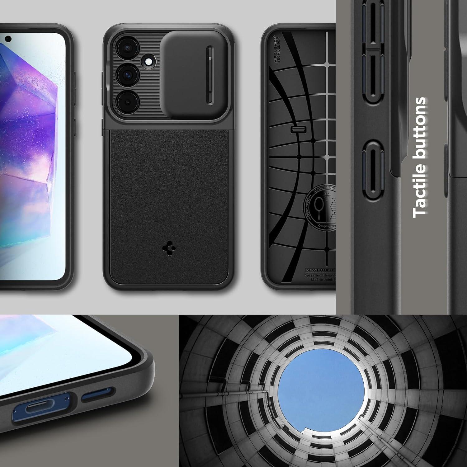 Spigen® Optik Armor™ ACS07535 Samsung Galaxy A55 Case - Black