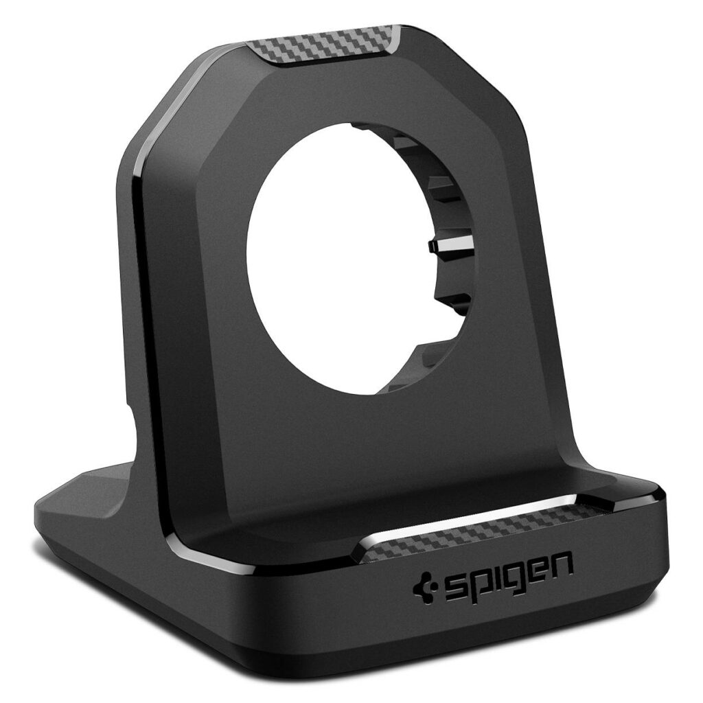 Spigen® Rugged Armor™ AMP05764 Apple Watch Stand - Black