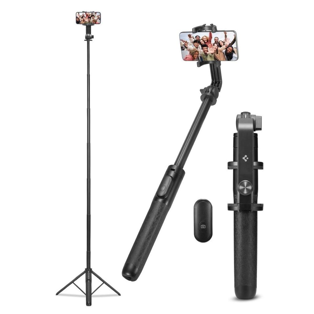 Spigen® S560W AMP05813 Bluetooth Selfie Stick Tripod | 1.6m - Black