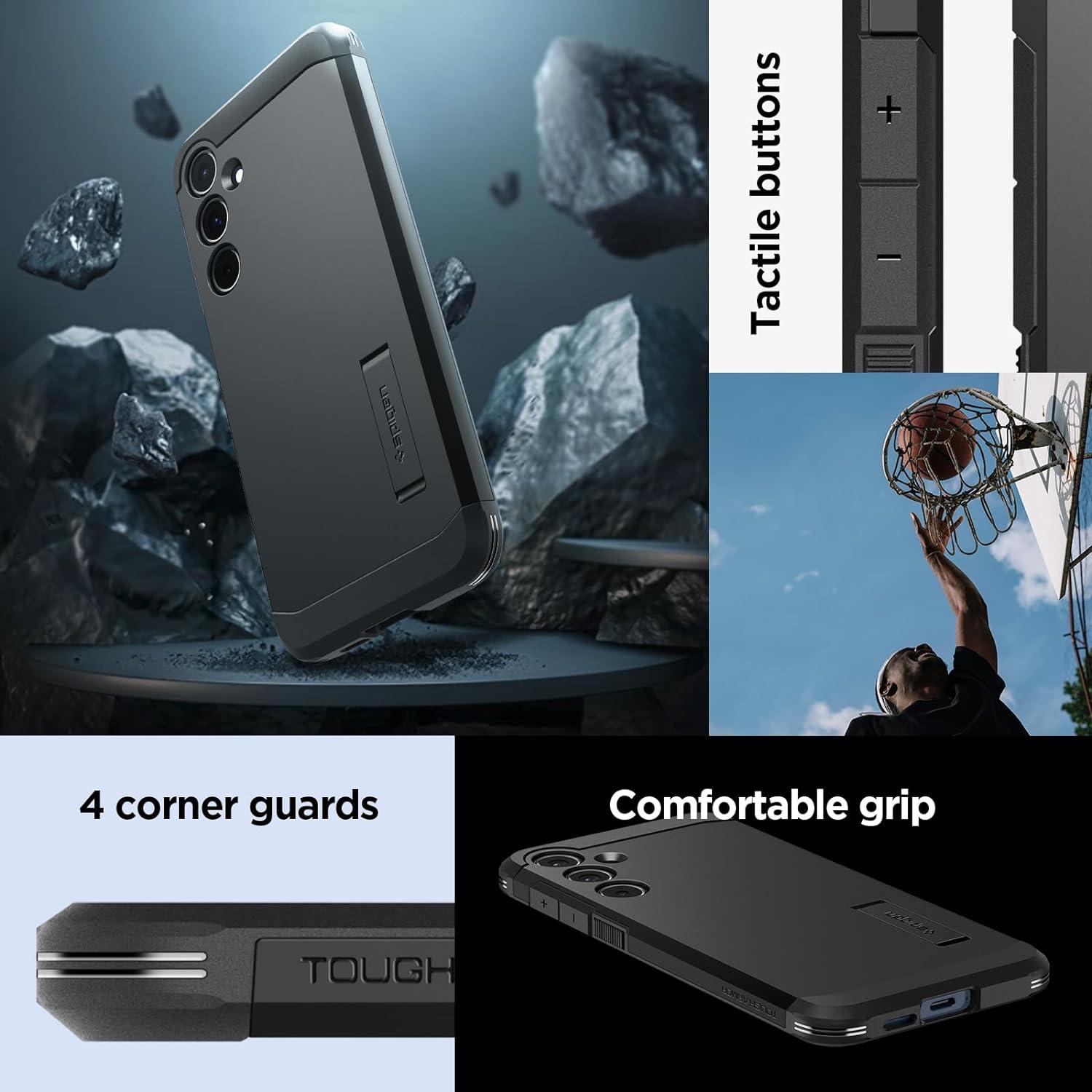 Spigen® Tough Armor™ ACS07530 Samsung Galaxy A55 Case - Black