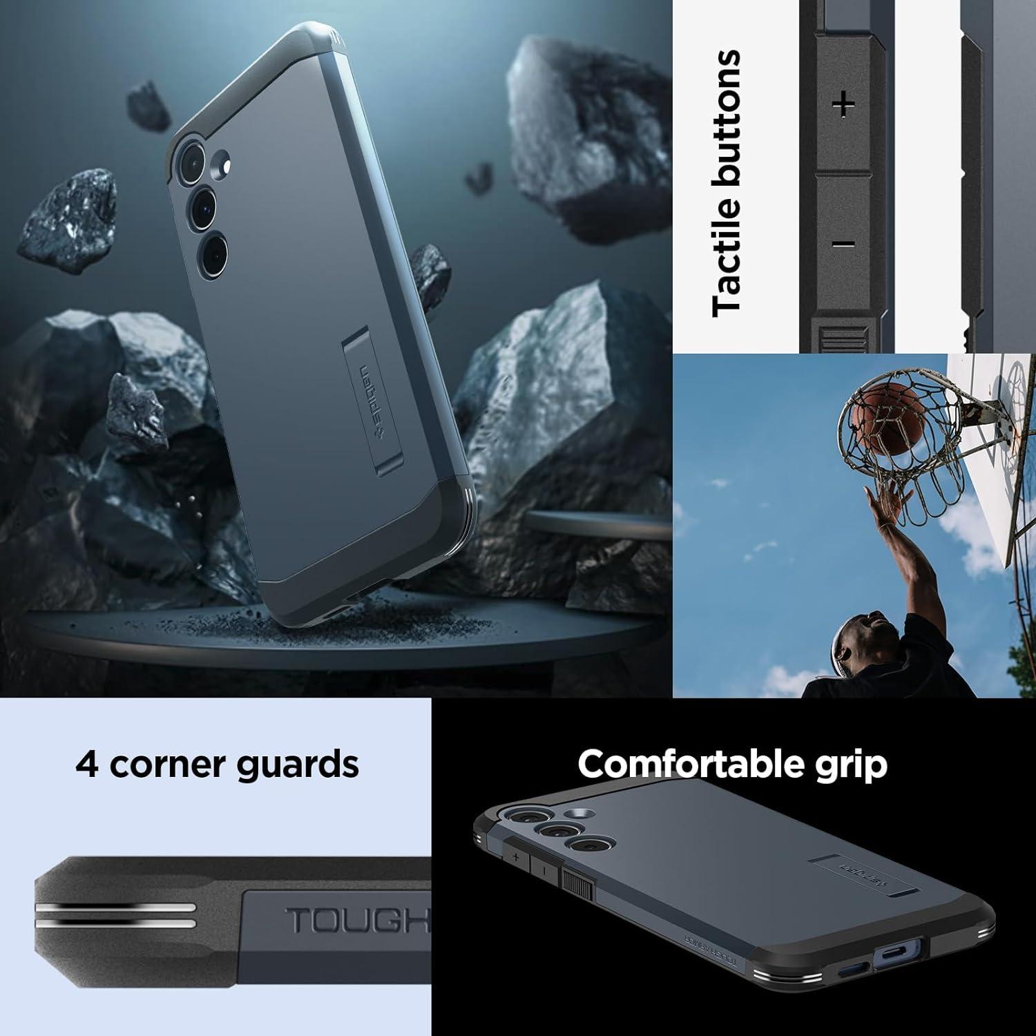 Spigen® Tough Armor™ ACS07531 Samsung Galaxy A55 Case - Metal Slate