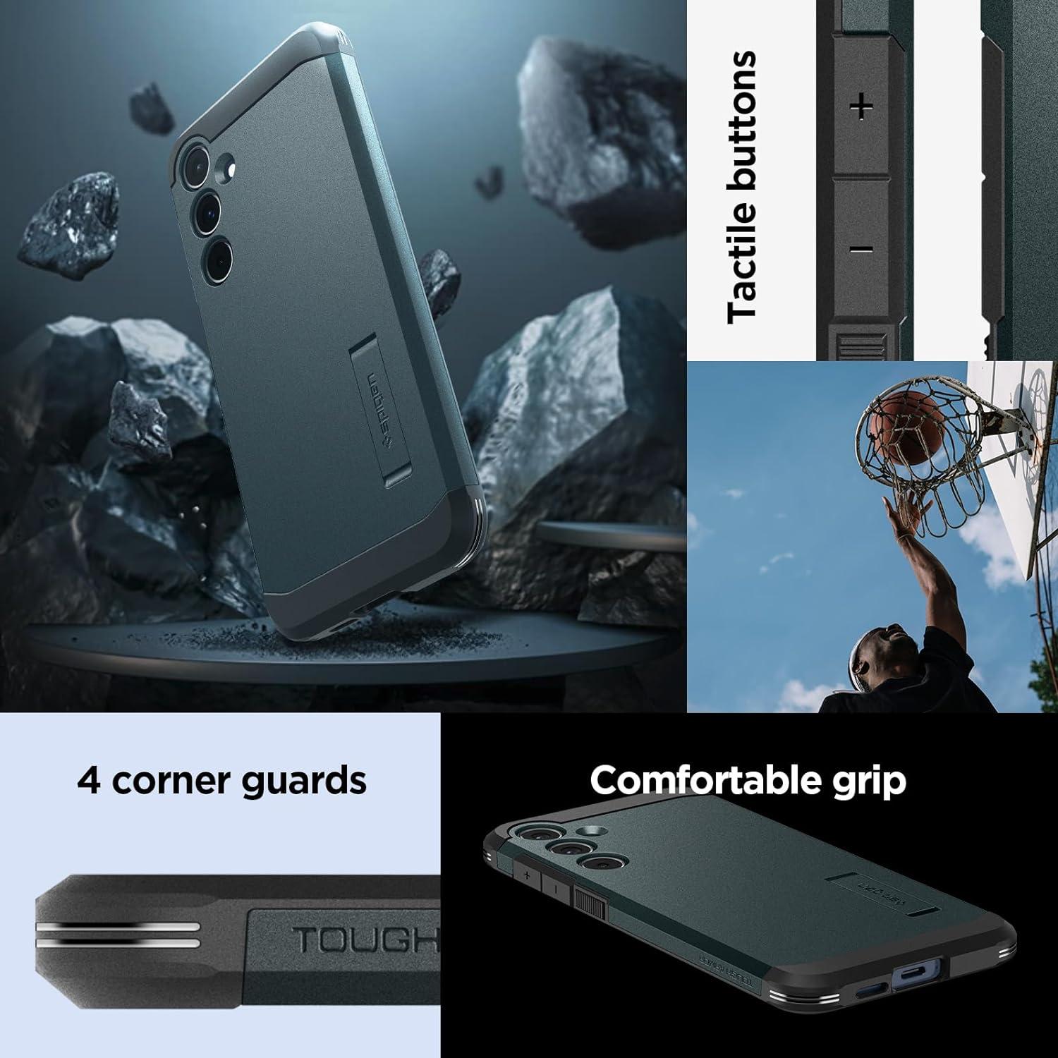 Spigen® Tough Armor™ ACS07532 Samsung Galaxy A55 Case - Phantom Green