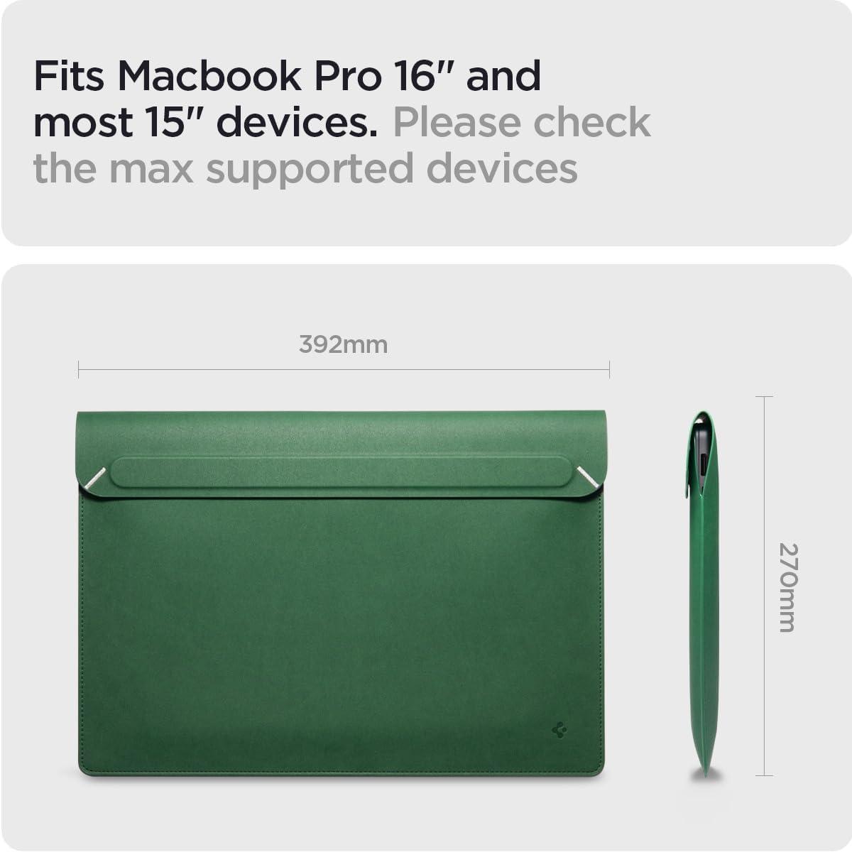 Spigen® Valentinus AFA06420 Laptop 16-inch | 15-inch Sleeve – Jeju Green