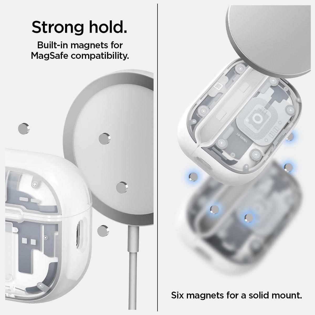 Spigen® Ultra Hybrid™ Zero One (MagFit) ACS07423 Apple AirPods Pro 2 Case – Zero One White