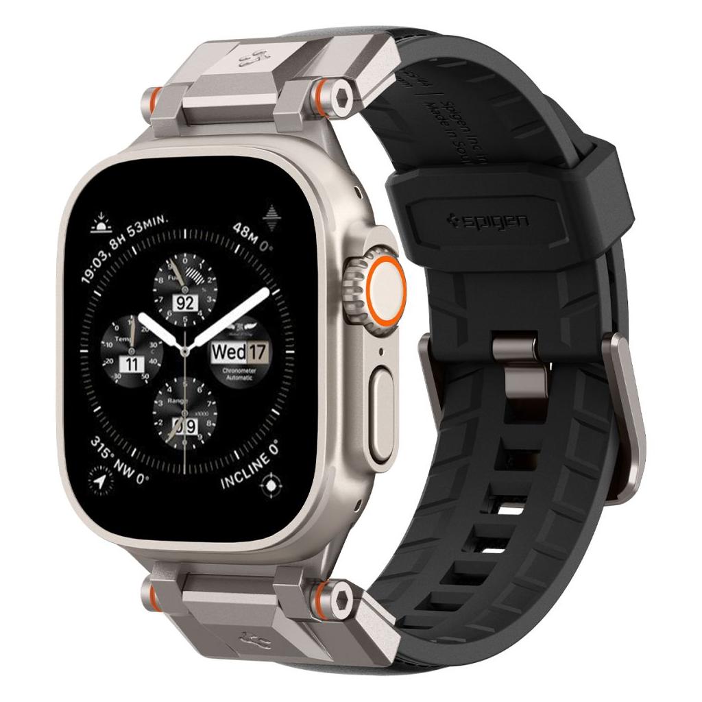 Spigen® DuraPro Armor™ PU AMP07591 Apple Watch Series 49mm | 45mm | 44mm | 42mm Band – Black