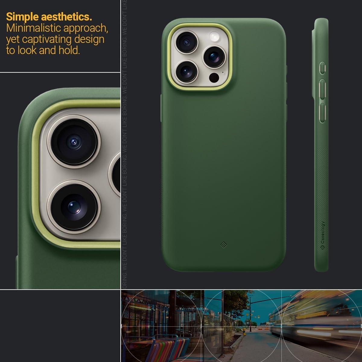 Spigen® Nano Pop™ Mag by Caseology® Collection ACS06754 iPhone 15 Pro MagSafe Case – Avo Green