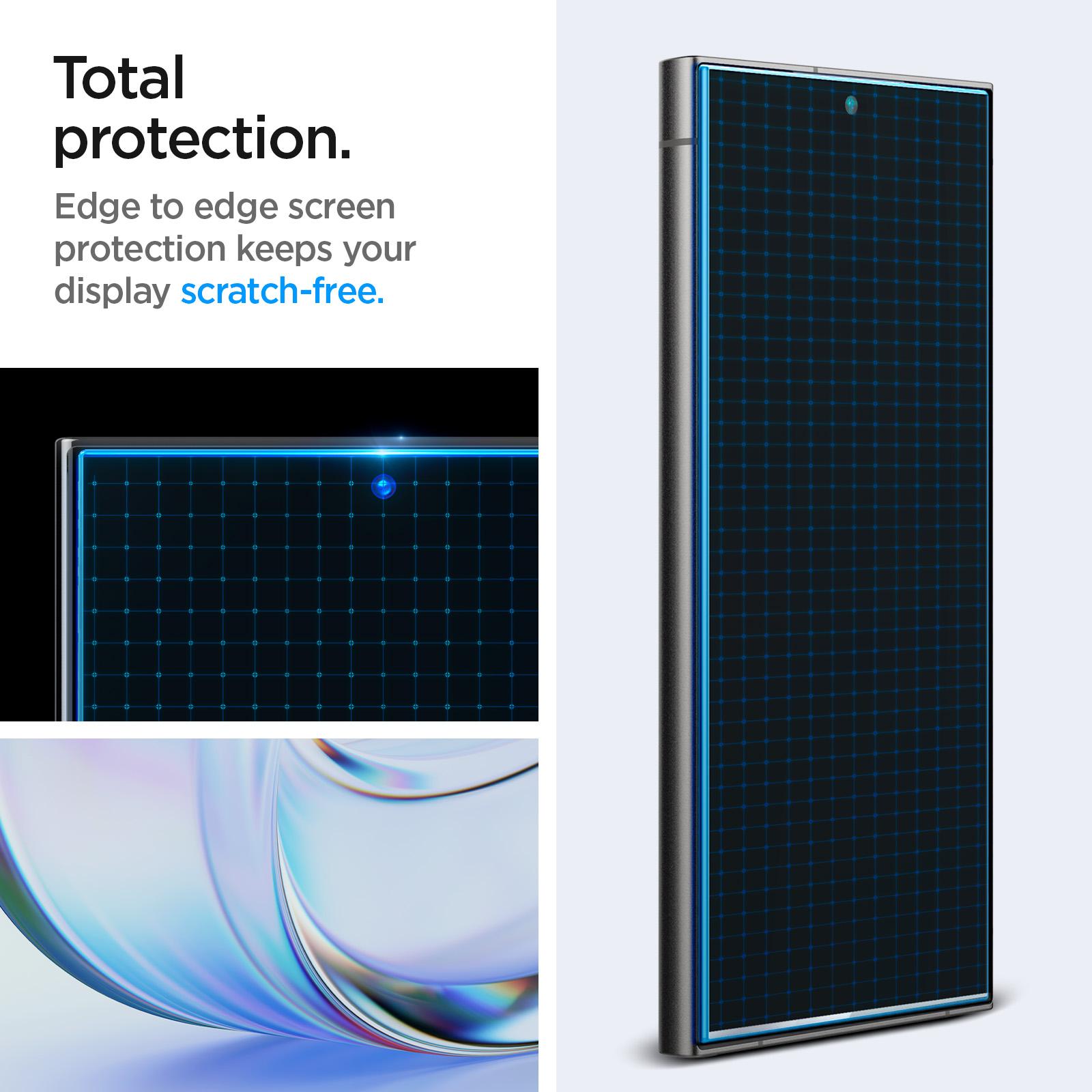 Spigen® (x2.Pack) GLAS.tR™ EZ FIT™ Privacy AGL07625 Samsung Galaxy S24 Ultra Premium Tempered Glass Screen Protector