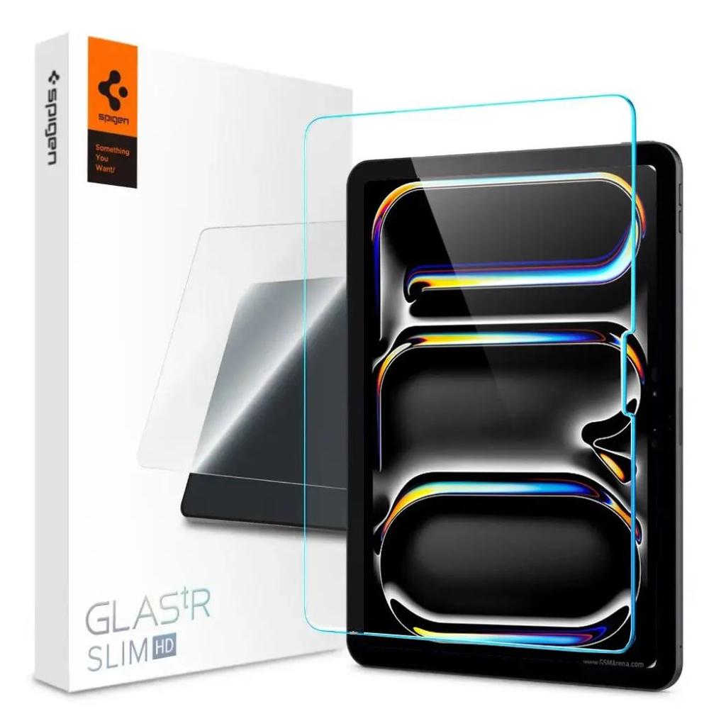 Spigen® GLAS.tR™ SLIM AGL07787 iPad Pro 11-in. | M4 (2024) Premium Tempered Glass Screen Protector – Crystal Clear