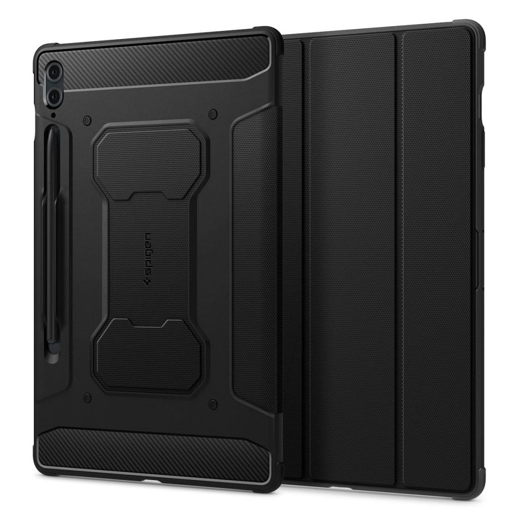Spigen® Rugged Armor™ Pro ACS06856 Samsung Galaxy Tab S9 FE+ Plus Case - Black