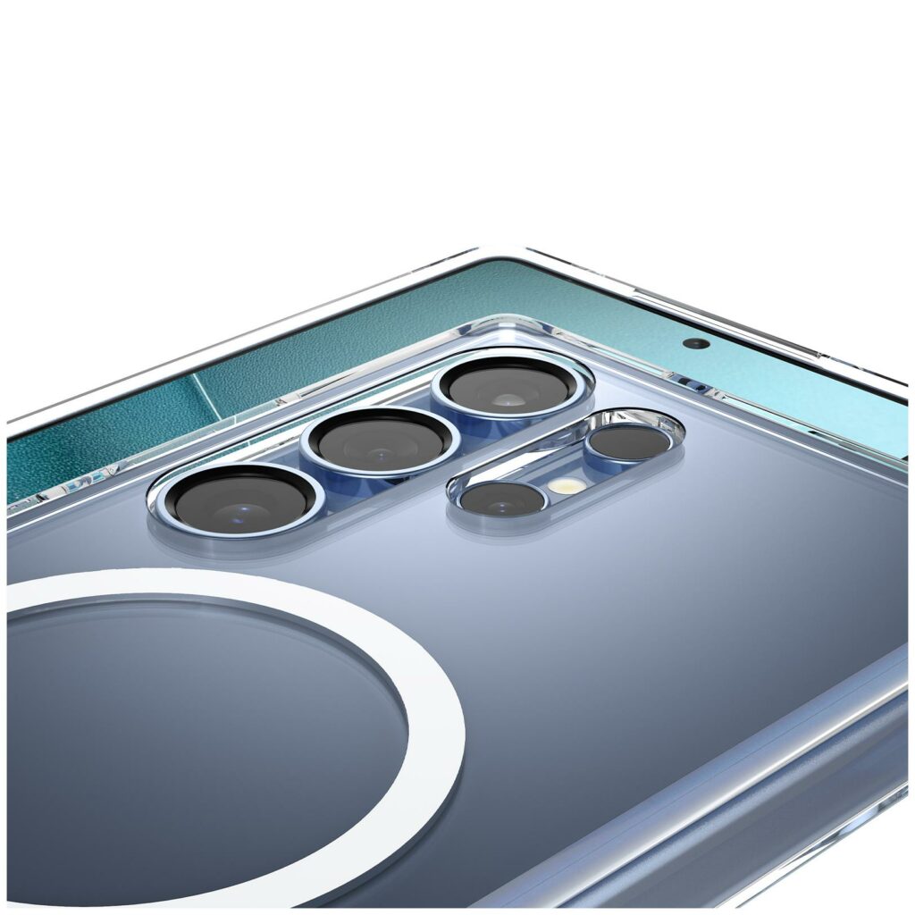 Spigen® Ultra Hybrid™ S (MagFit) ACS08963 Samsung Galaxy S25 Ultra Case – Clear White