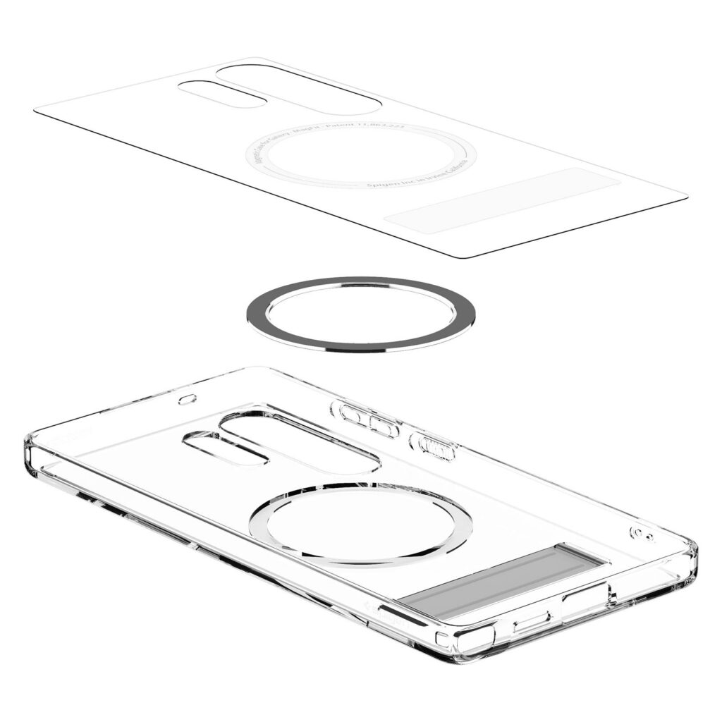 Spigen® Ultra Hybrid™ S (MagFit) ACS08963 Samsung Galaxy S25 Ultra Case – Clear White