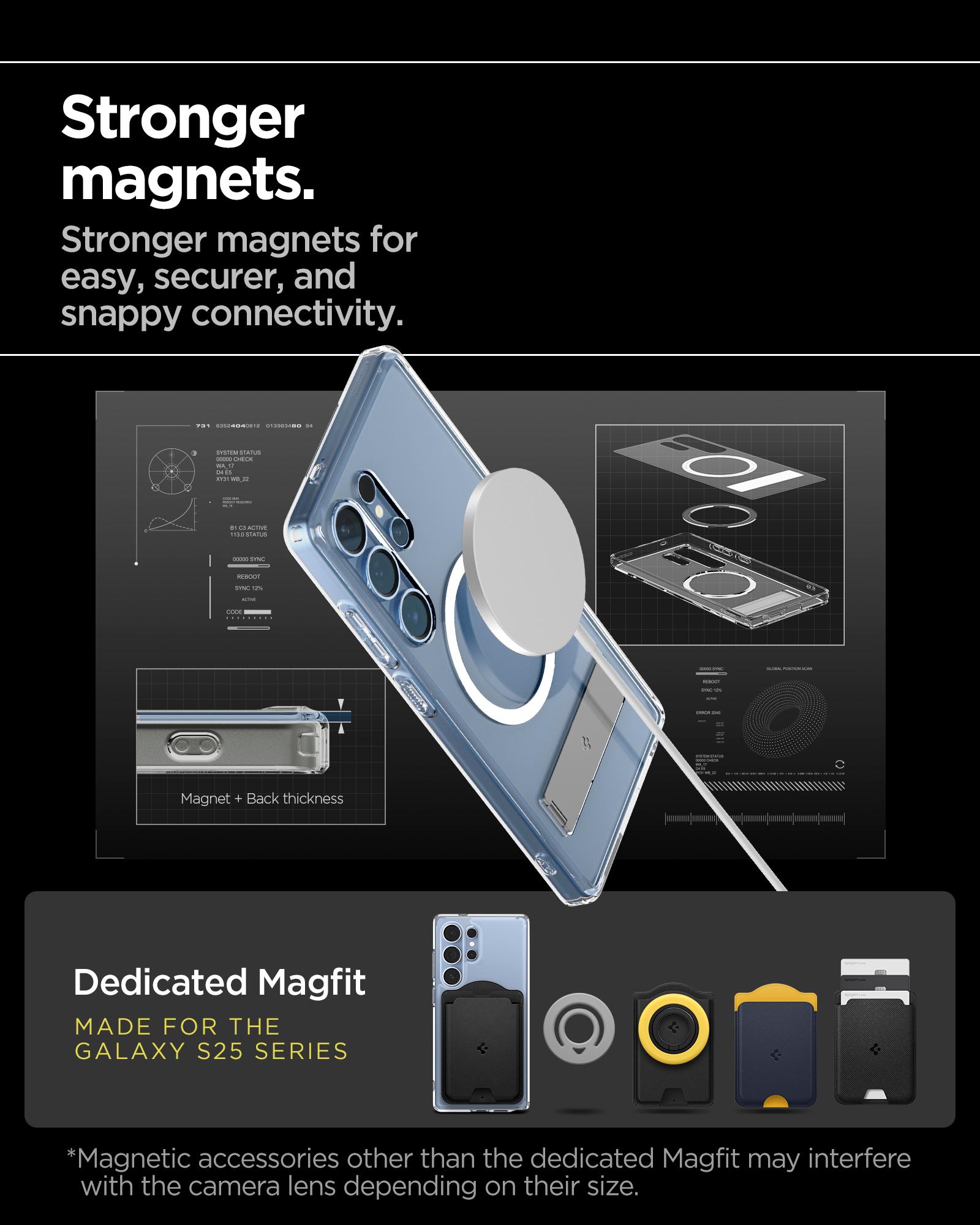 Spigen® Ultra Hybrid™ S (MagFit) ACS08963 Samsung Galaxy S25 Ultra Case – Clear White