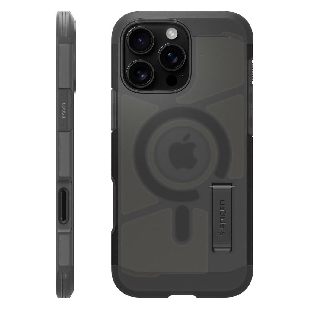 Spigen® Tough Armor™ T AI (MagFit) ACS09070 iPhone 16 Pro Max Case - Frost Black