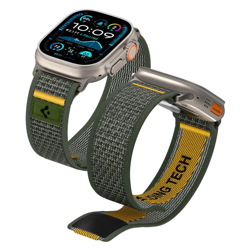 Spigen® Athlex Air™ AMP09035 Apple Watch Ultra 2 | 1 (49mm), Series 10 (46mm), 9 | 8 | 7 (45mm), SE2 | 6 | SE | 5 | 4 (44mm), 3 | 2 | 1 (42mm) Band – Active Green