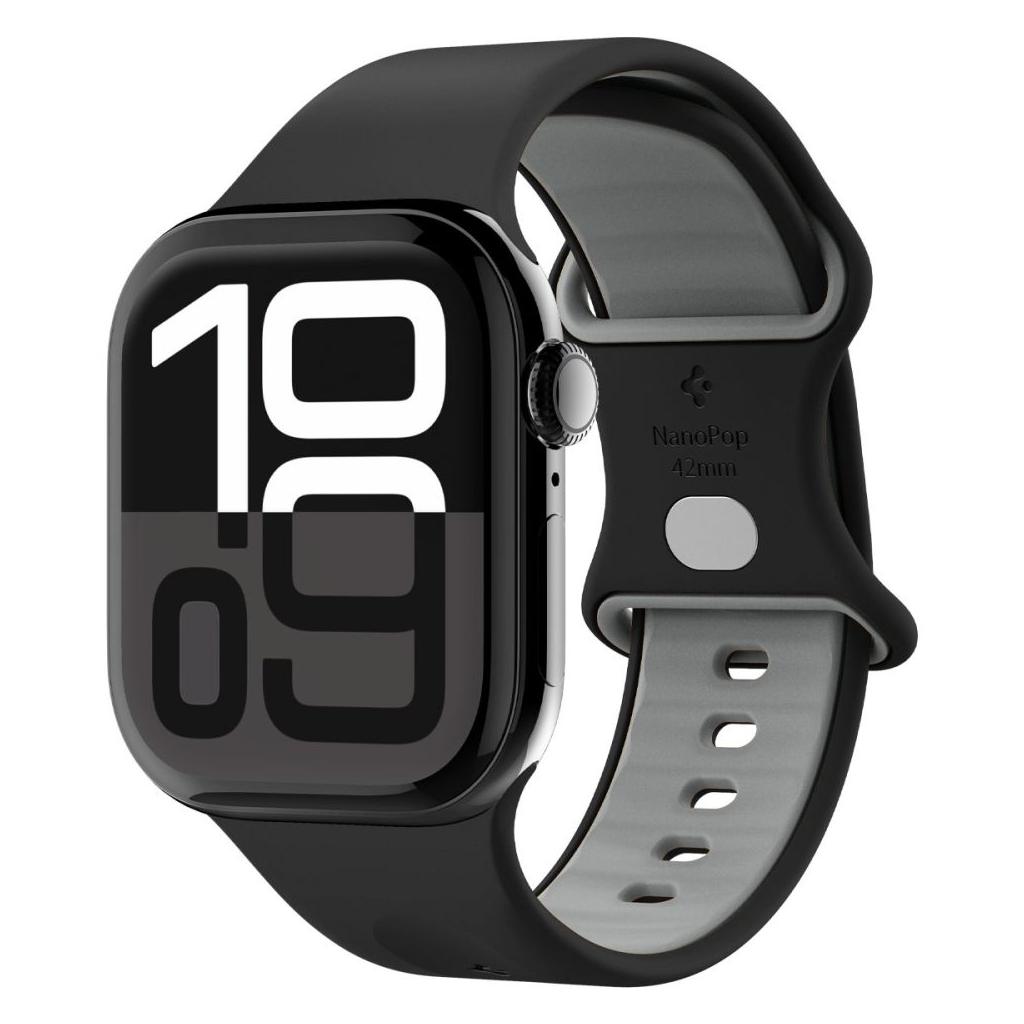Spigen® Nano Pop™ AMP09324 Apple Watch Series 10 (42mm), 9 | 8 | 7 (41mm), SE2 | 6 | SE | 5 | 4 (40mm), 3 | 2 | 1 (38mm) Band - Black Sesame