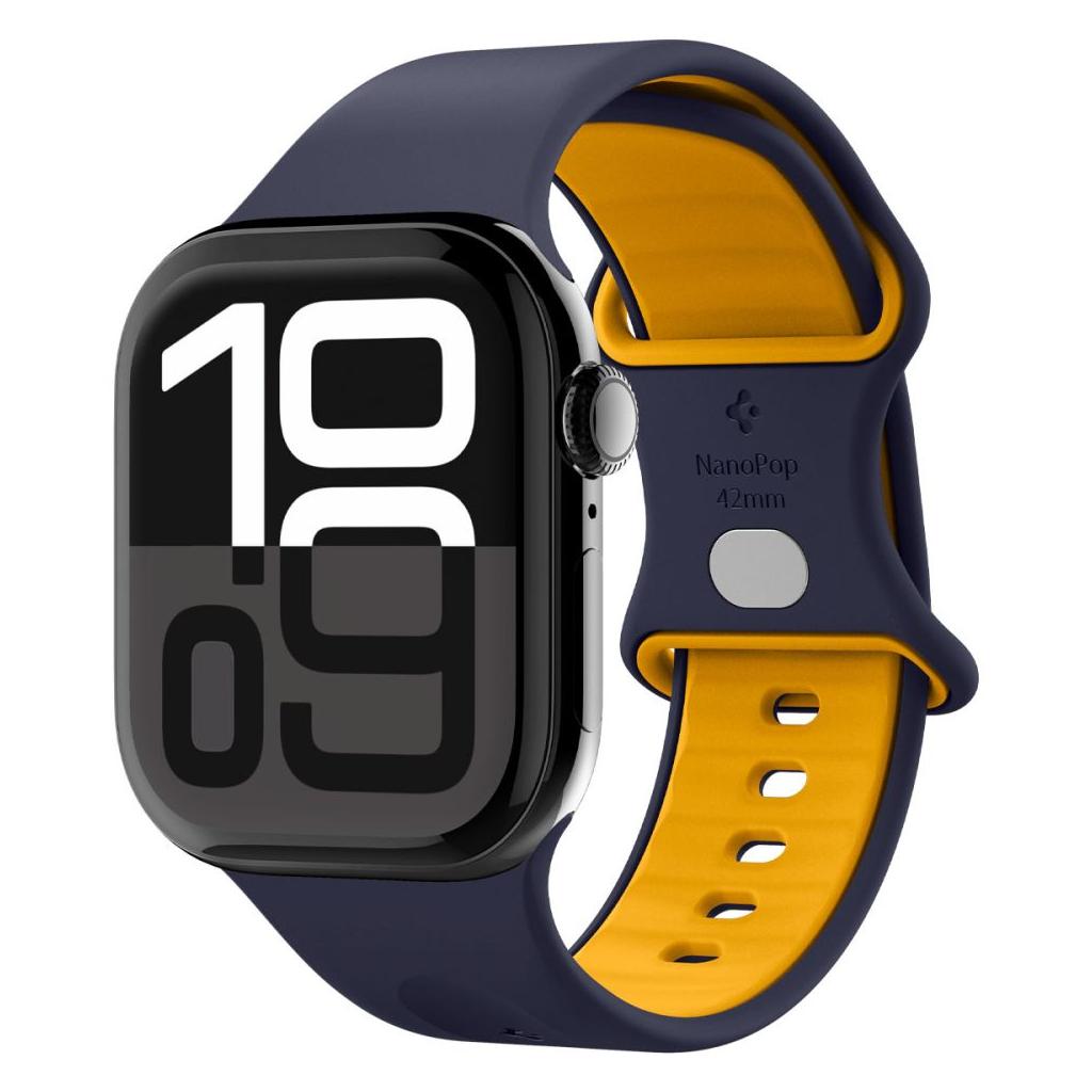 Spigen® Nano Pop™ AMP09325 Apple Watch Series 10 (42mm), 9 | 8 | 7 (41mm), SE2 | 6 | SE | 5 | 4 (40mm), 3 | 2 | 1 (38mm) Band - Blueberry Navy