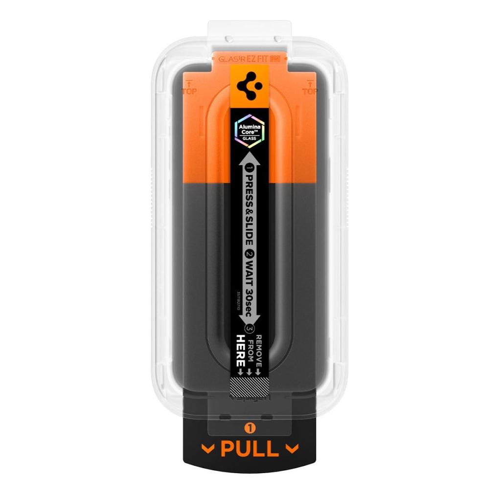 Spigen® Glas.tR™ EZ Fit™ Pro AGL10097 iPhone 17 Pro | iPhone 17 | iPhone 16 Pro Premium Tempered Glass Screen Protector - Crystal Clear