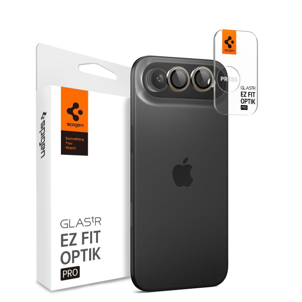 Spigen® (x2.Pack) Glas.tR™ EZ Fit™ Optik Pro AGL10131 iPhone Air Premium Tempered Glass Camera Lens Protector - Gold