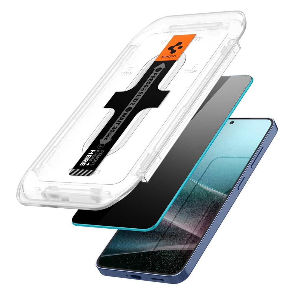 Spigen® 2Pack GLAS.tR™ EZ Fit™ | Privacy AGL09308 Samsung Galaxy S25 | S24 Premium Tempered Glass Screen Protector