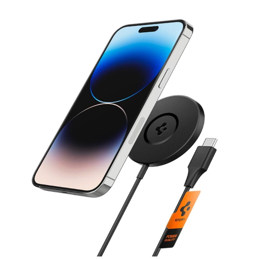 Spigen® ArcField™ PF2101 ACH04238 Magnetic Wireless Charger (MagFit) - Black
