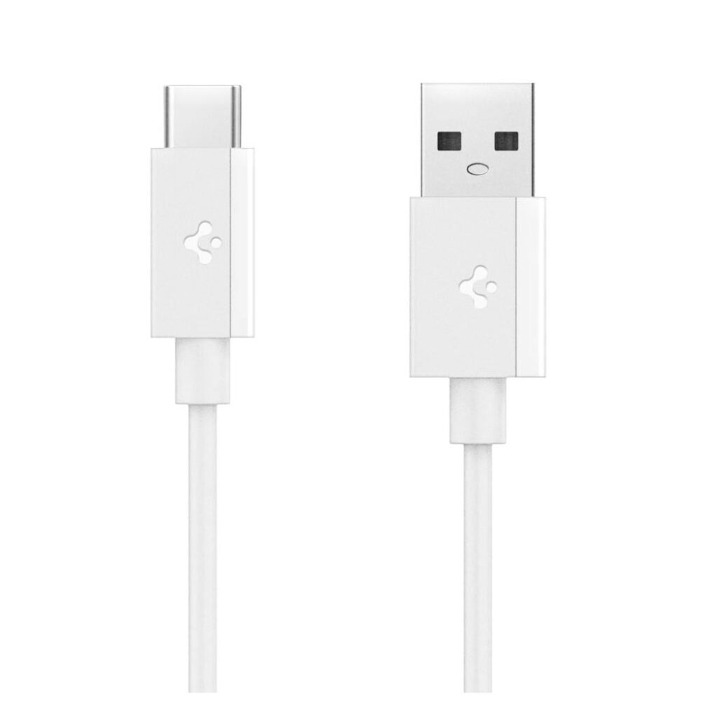Spigen® ArcWire™ Essential EB6010AC ACA08715 USB-A to USB-C DuraBend™ Power Delivery Fast Charging 60W 1m Cable - White