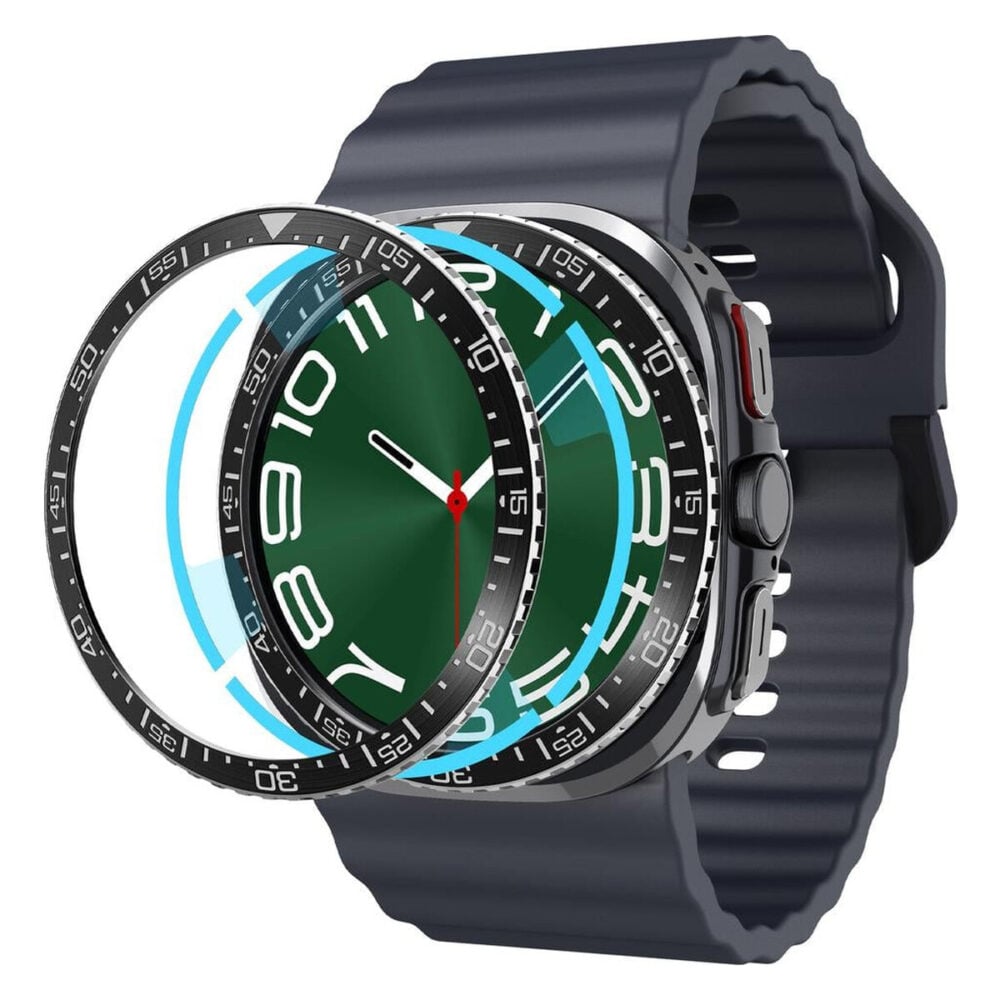 Spigen® Bezel Tune ACS08428 Samsung Galaxy Watch Ultra (47mm) Premium Stainless Steel & Aluminum Bezel Ring - Black