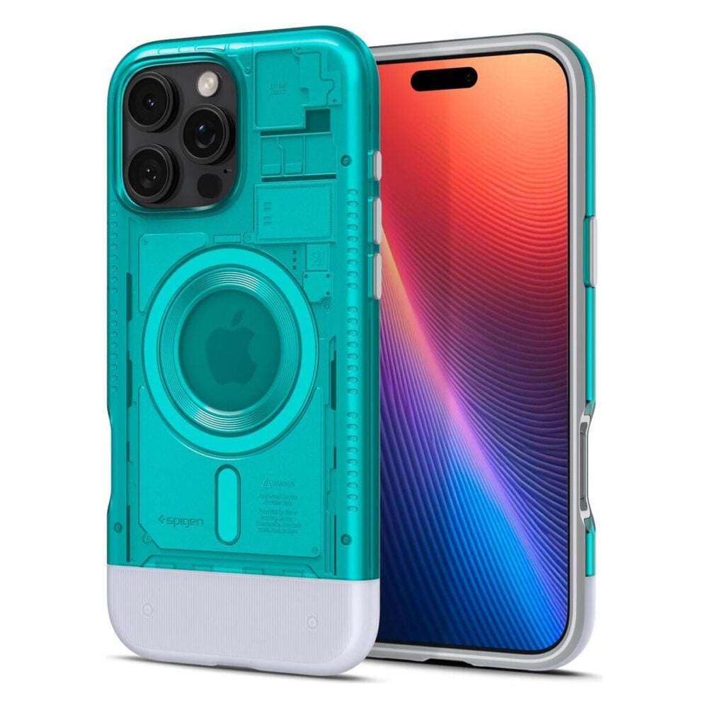 Spigen® Classic C1 (MagFit) ACS08153 iPhone 16 Pro Case - Bondi Blue