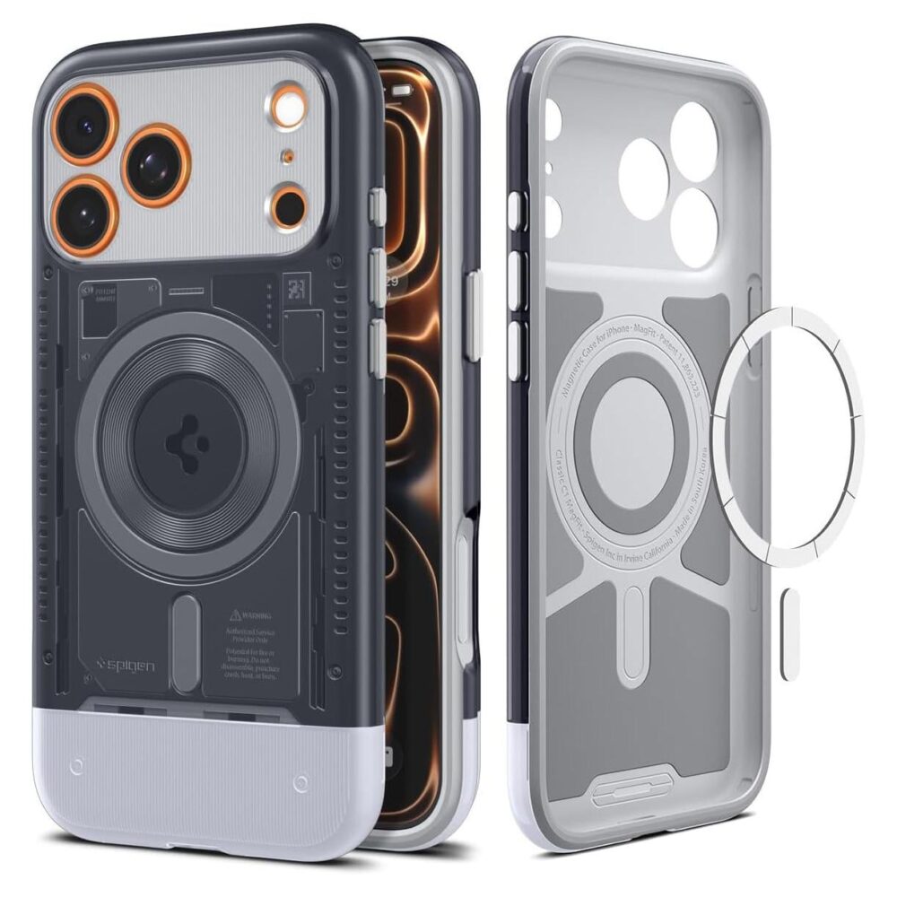 Spigen® Classic C1 (MagFit) ACS10293 iPhone 17 Pro Max Case - Graphite