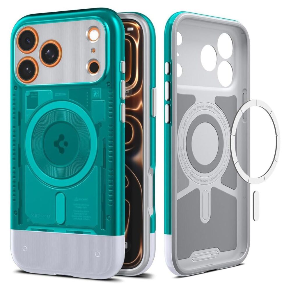 Spigen® Classic C1 (MagFit) ACS10294 iPhone 17 Pro Max Case - Bondi Blue