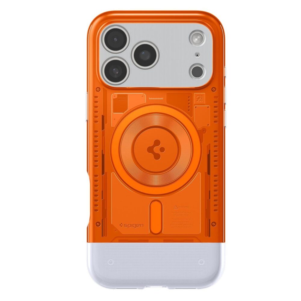 Spigen® Classic C1 (MagFit) ACS10296 iPhone 17 Pro Max Case - Tangerine