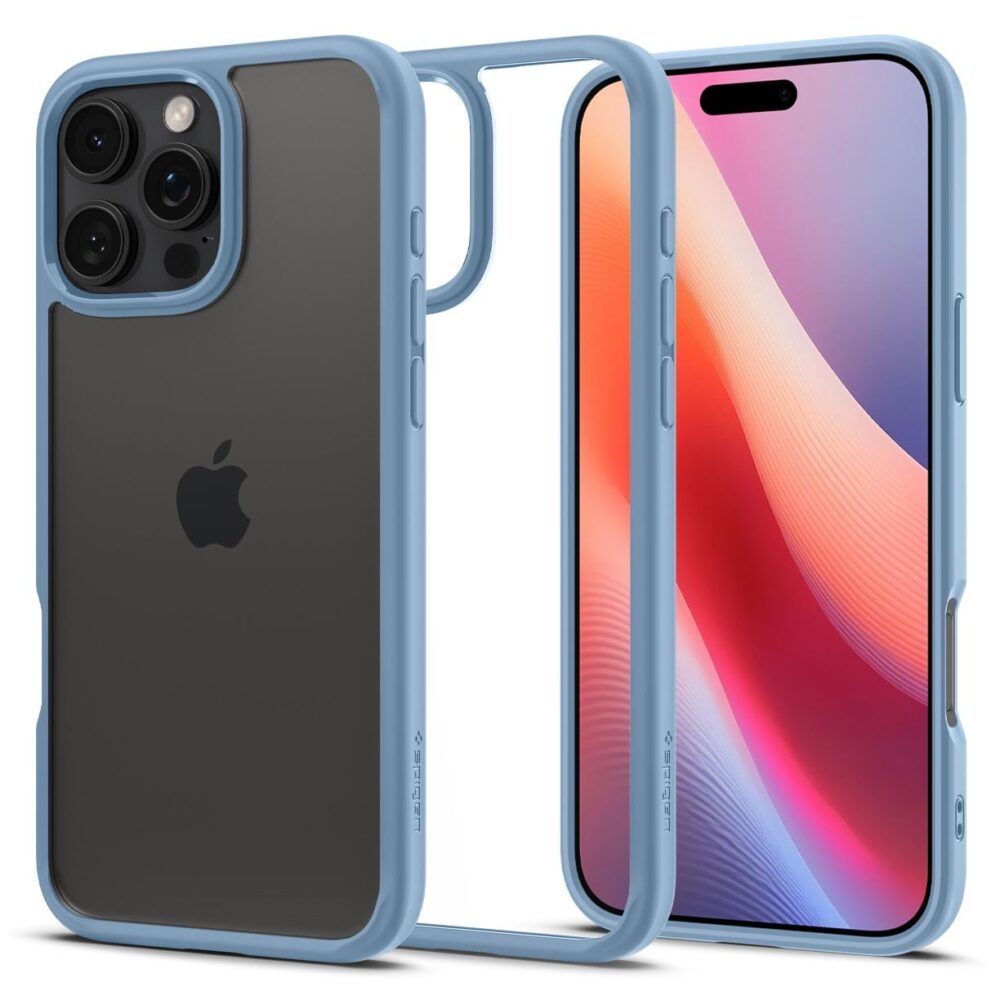 Spigen® Crystal Hybrid™ ACS08029 iPhone 16 Pro Max Case - Sierra Blue