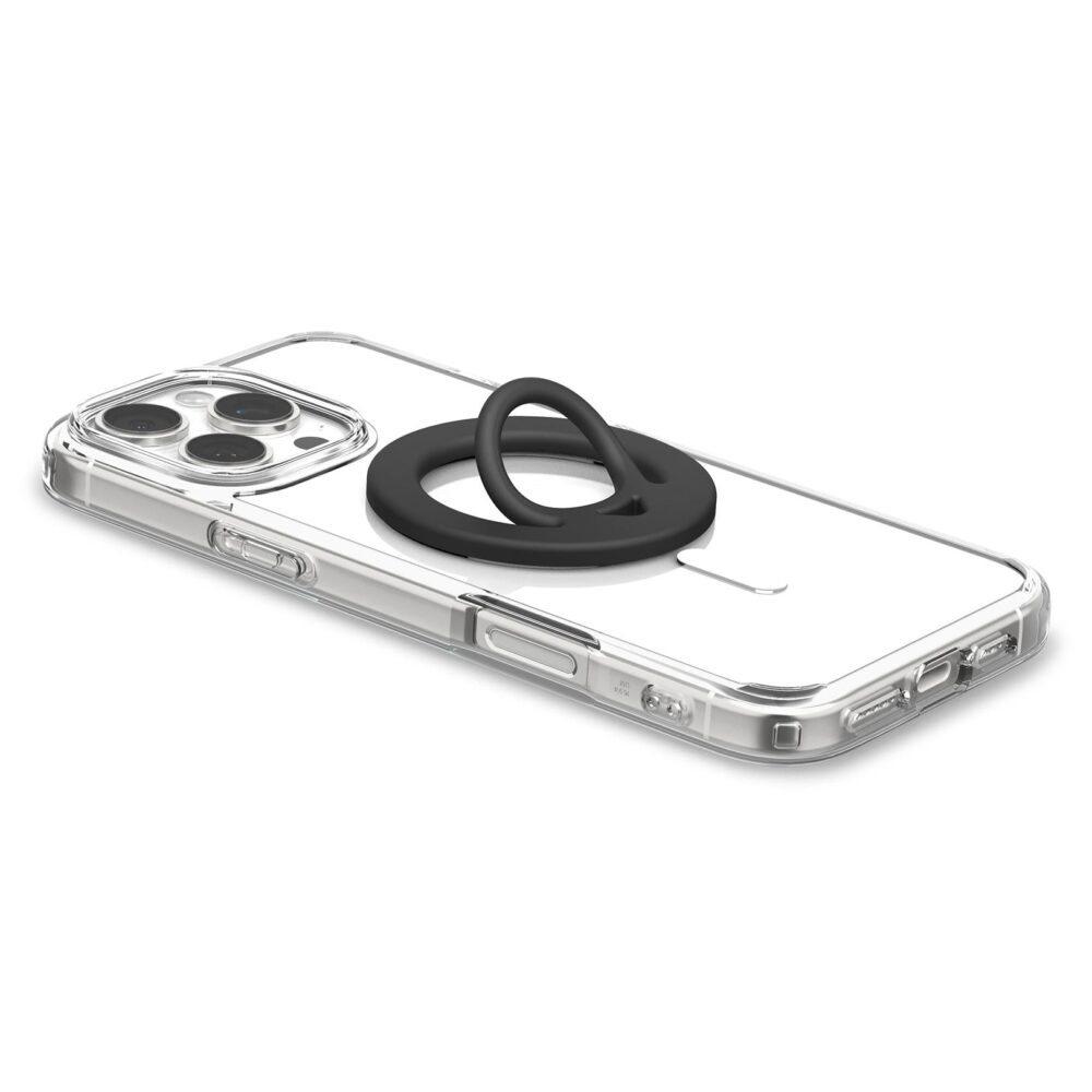 Spigen® Dual Pop™ (MagFit) AMP08886 MagSafe Ring Silicone Phone Holder - Black