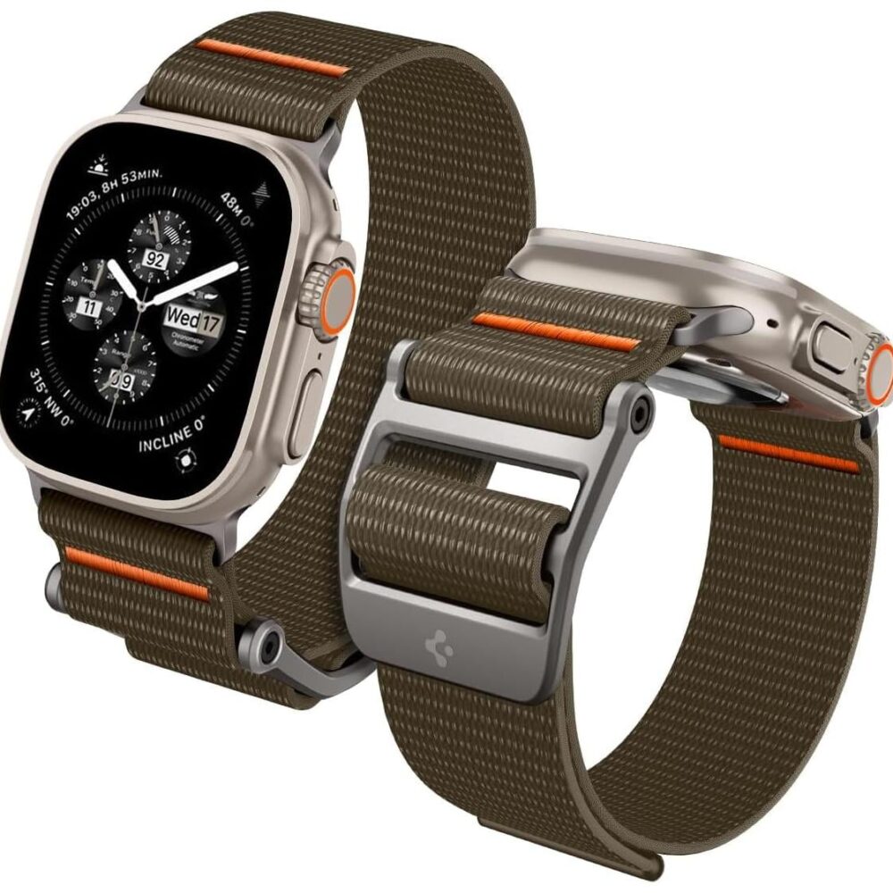 Spigen® DuraPro Flex Ultra AMP05982 Apple Watch Ultra 2 | Ultra | Series 9 | 8 | SE 2 | 7 | 6 | SE | 5 | 4 | 3 | 2 | 1 (49mm / 45mm / 44mm / 42mm) Band - Khaki