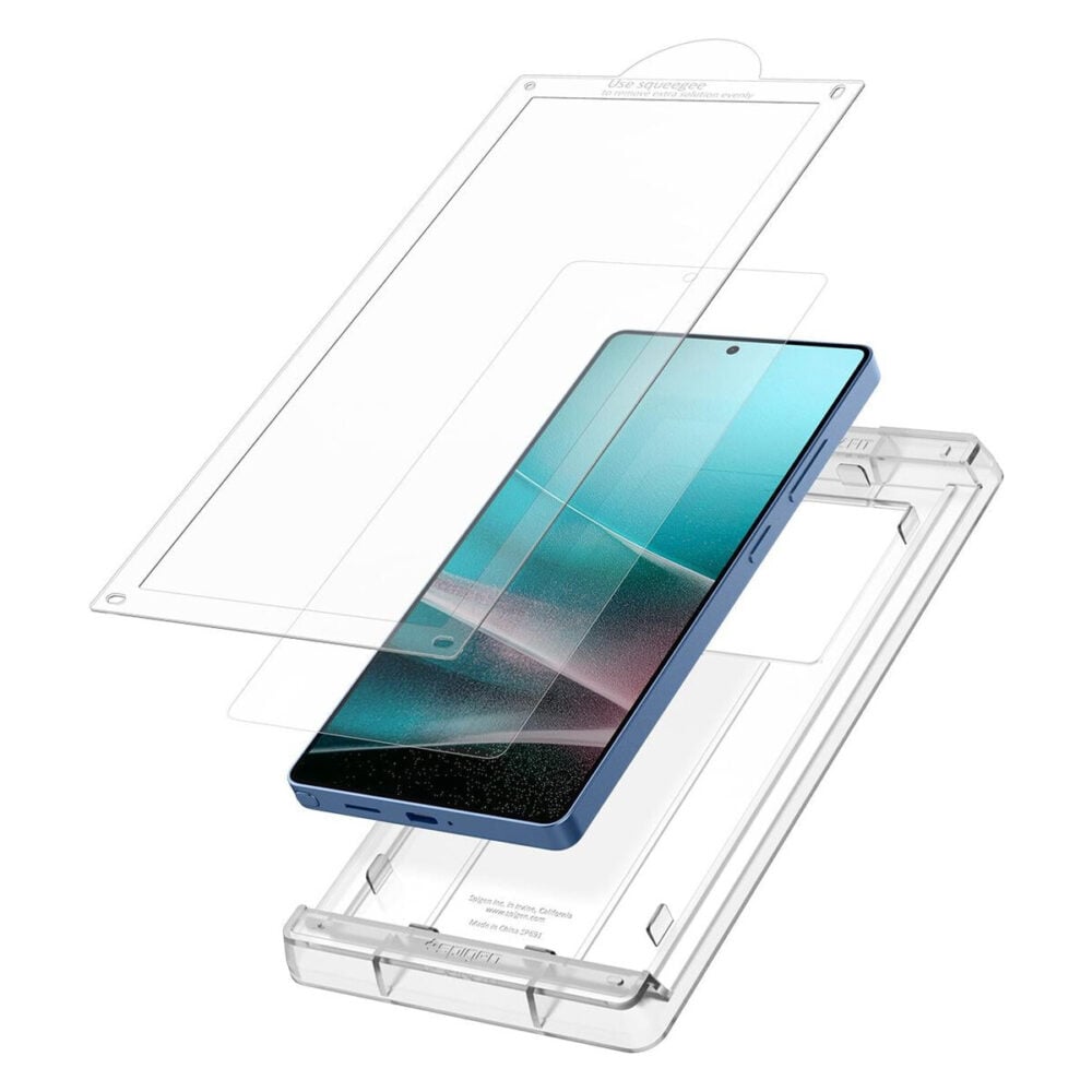 Spigen® EliteShield EZ Fit™ HD AFL09083 Samsung Galaxy S25 Ultra Premium Screen Protector - Crystal Clear