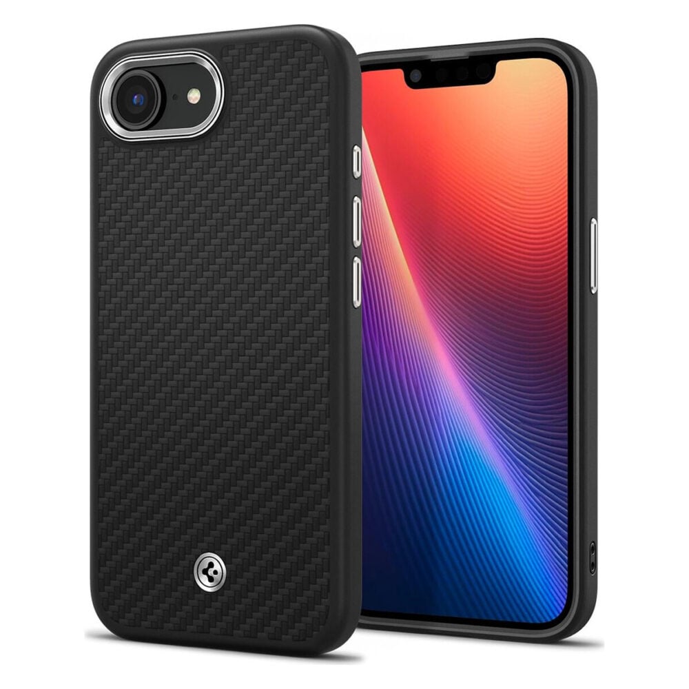 Spigen® Enzo Aramid™ (MagFit) ACS09153 iPhone 16e Case - Matte Black