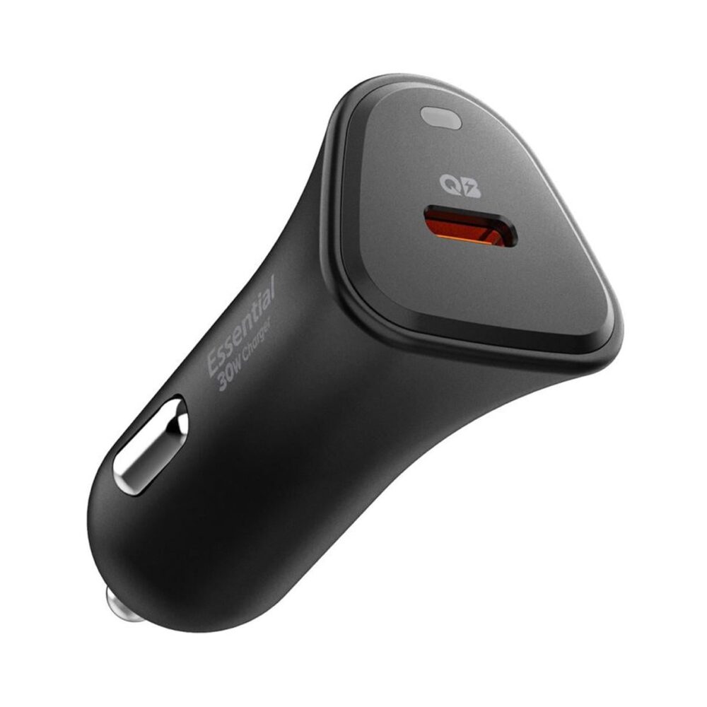 Spigen® Essential® EV301 ACP08699 Quantum Boost™ USB-C Fast Car Charger | 30W - Black