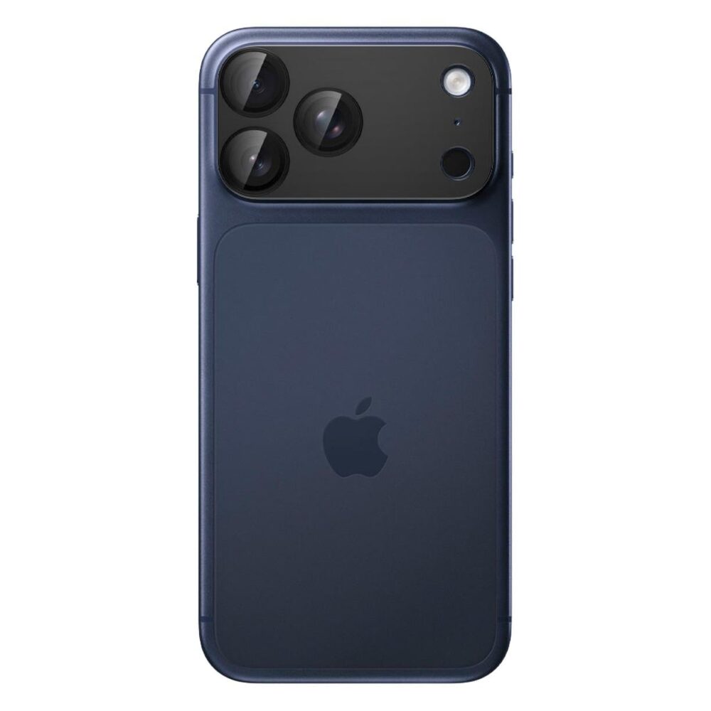 Spigen® Glas.tR™ EZ Fit™ Optik Pro XL AGL10649 iPhone 17 Pro Max Premium Tempered Glass Camera Lens Protector - Black