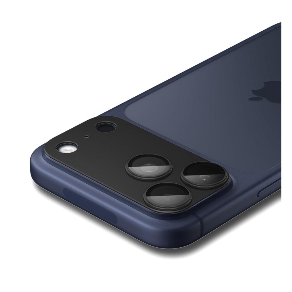 Spigen® Glas.tR™ EZ Fit™ Optik Pro XL AGL10649 iPhone 17 Pro Max Premium Tempered Glass Camera Lens Protector - Black