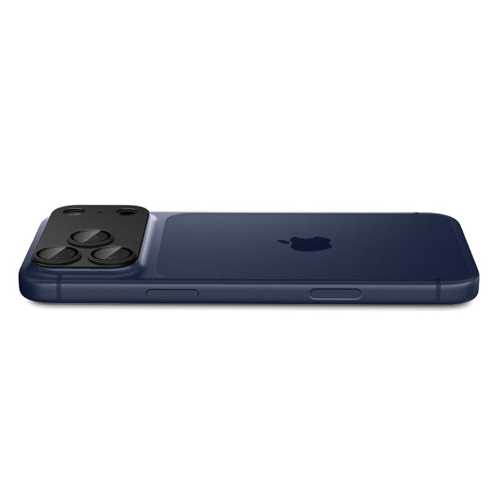 Spigen® Glas.tR™ EZ Fit™ Optik Pro XL AGL10649 iPhone 17 Pro Max Premium Tempered Glass Camera Lens Protector - Black