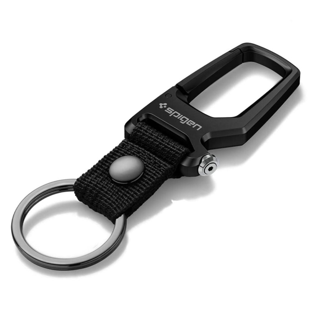 Spigen® Key Ring AHP06961 Carabiner & Bottle Opener - Black