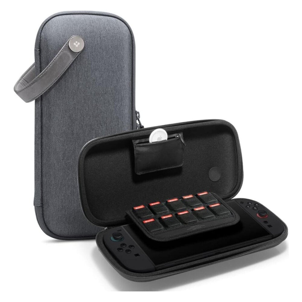 Spigen® Klasden Pouch AGP10204 Nintendo Switch 2 Case - Charcoal Gray