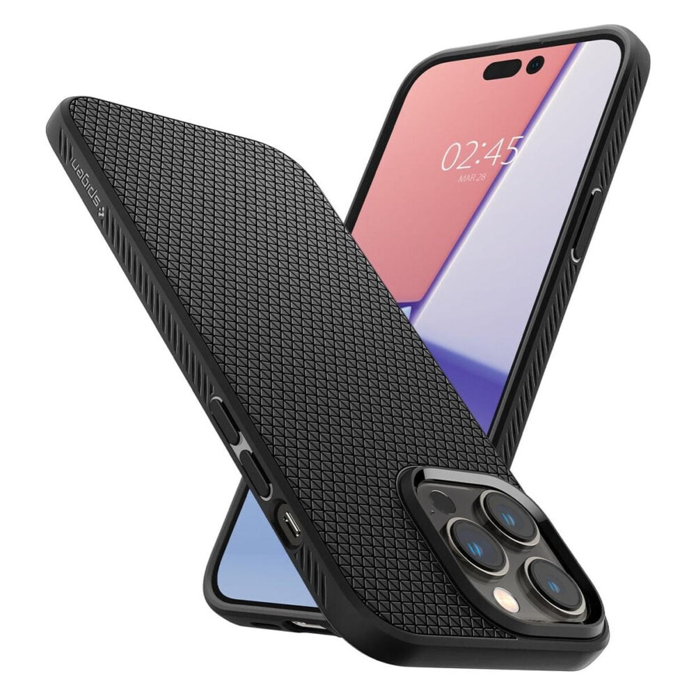 Spigen® Liquid Air™ ACS04957 iPhone 14 Pro Case - Matte Black