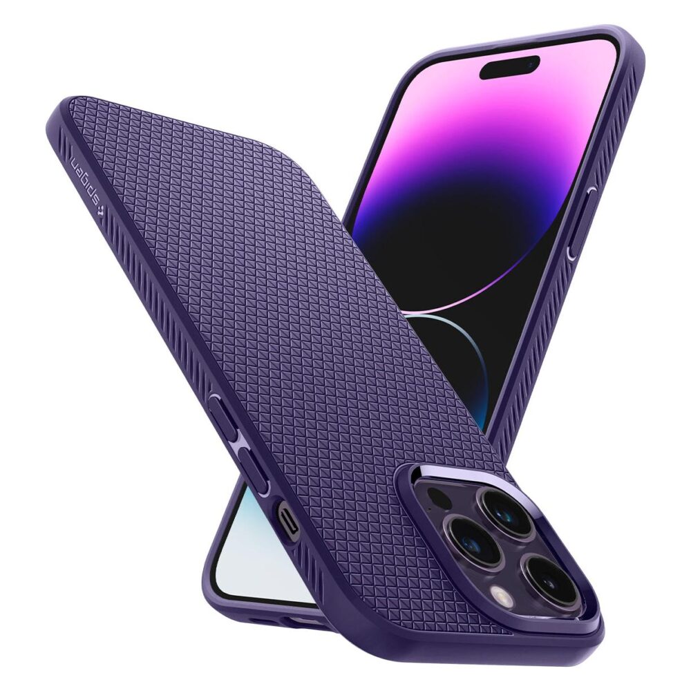 Spigen® Liquid Air™ ACS05575 iPhone 14 Pro Max Case - Deep Purple