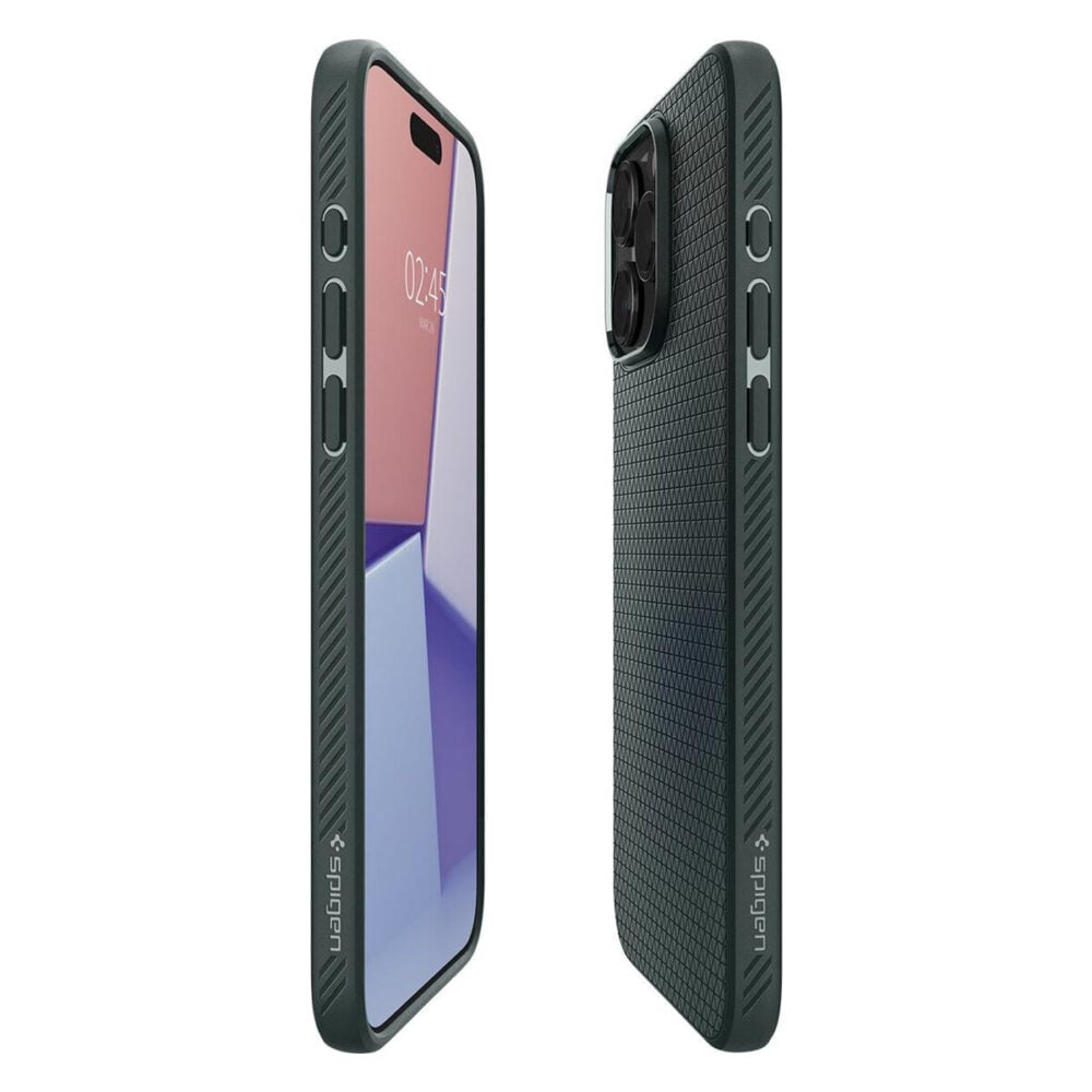 Spigen® Liquid Air™ ACS06564 iPhone 15 Pro Max Case - Abyss Green