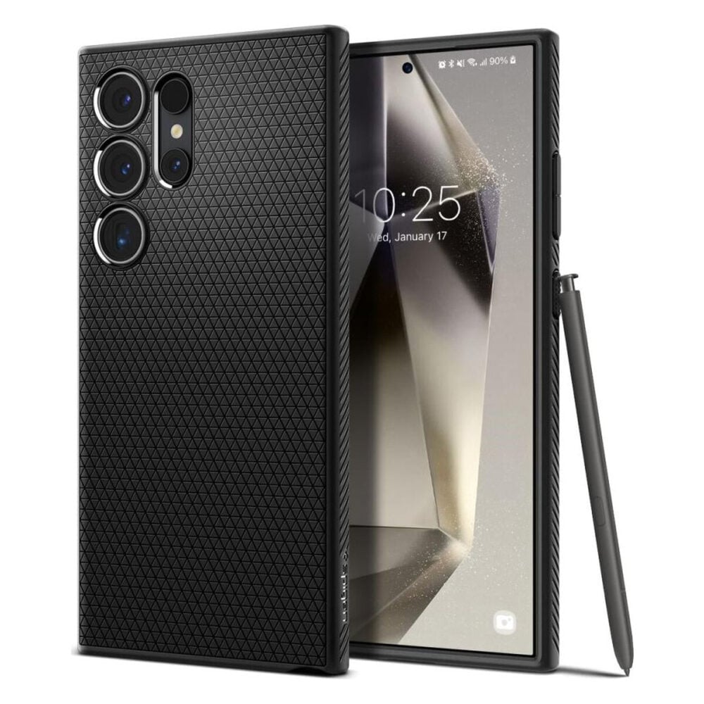 Spigen® Liquid Air™ ACS07287 Samsung Galaxy S24 Ultra Case - Matte Black
