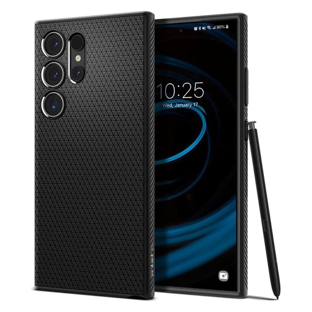 Spigen® Liquid Air™ ACS07287 Samsung Galaxy S24 Ultra Case - Matte Black