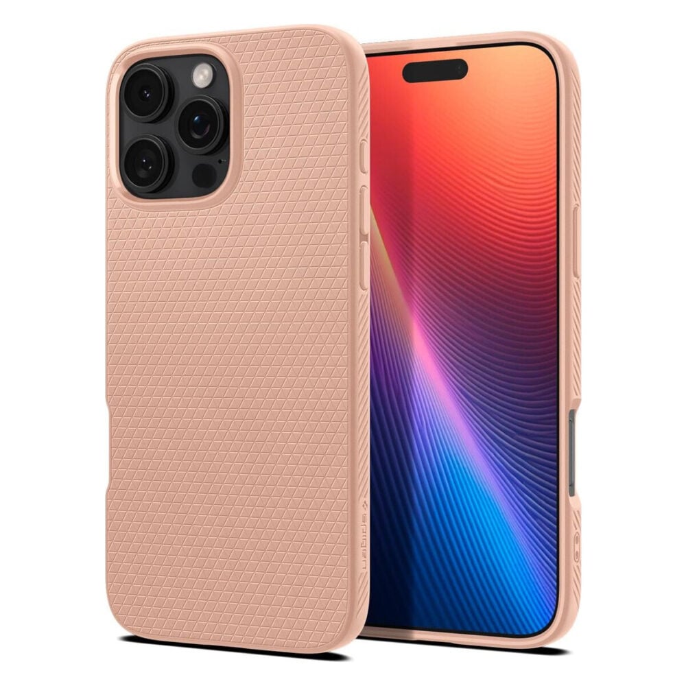 Spigen® Liquid Air™ ACS08692 iPhone 16 Pro Case - Rose Titanium