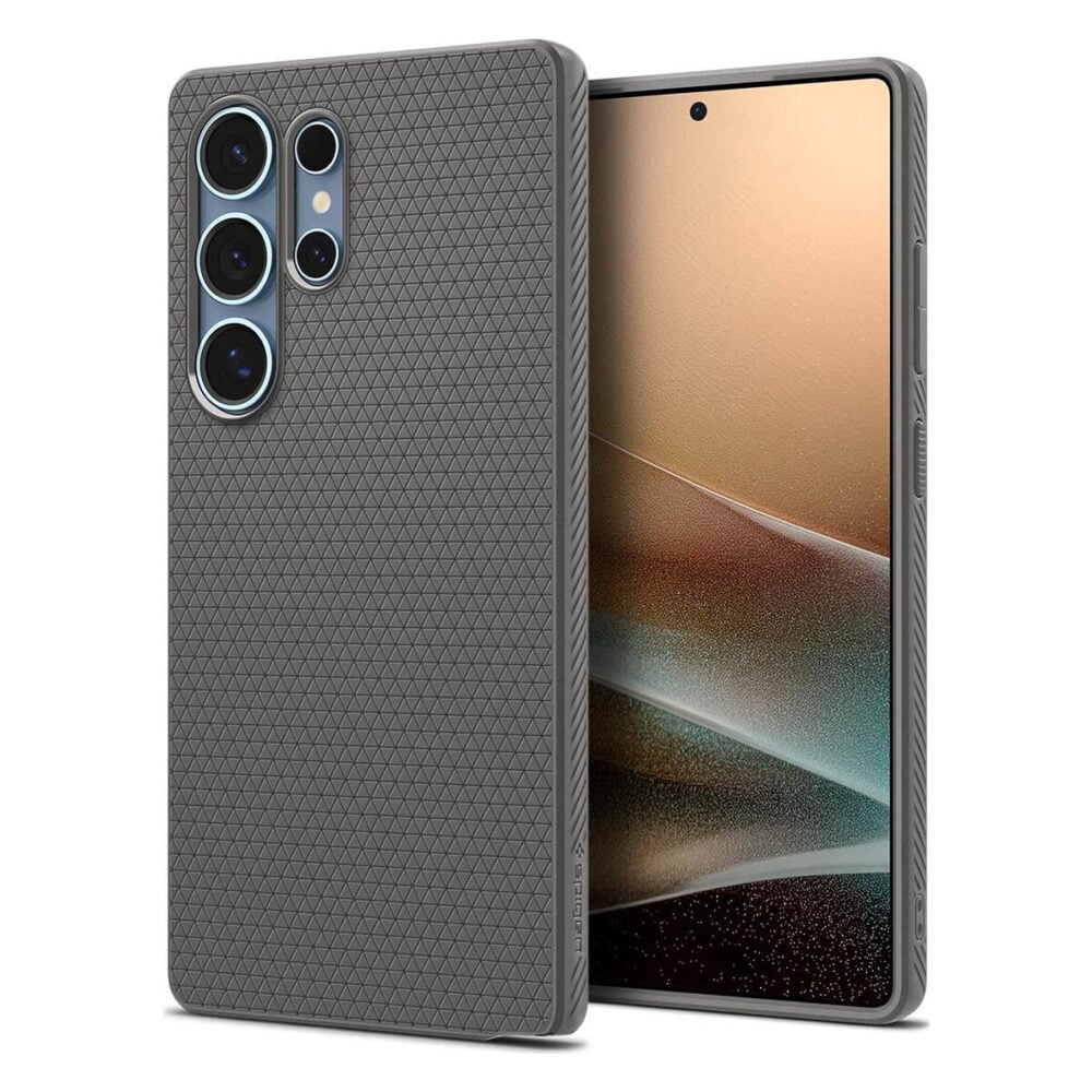 Spigen® Liquid Air™ ACS08954 Samsung Galaxy S25 Ultra Case - Marble Gray