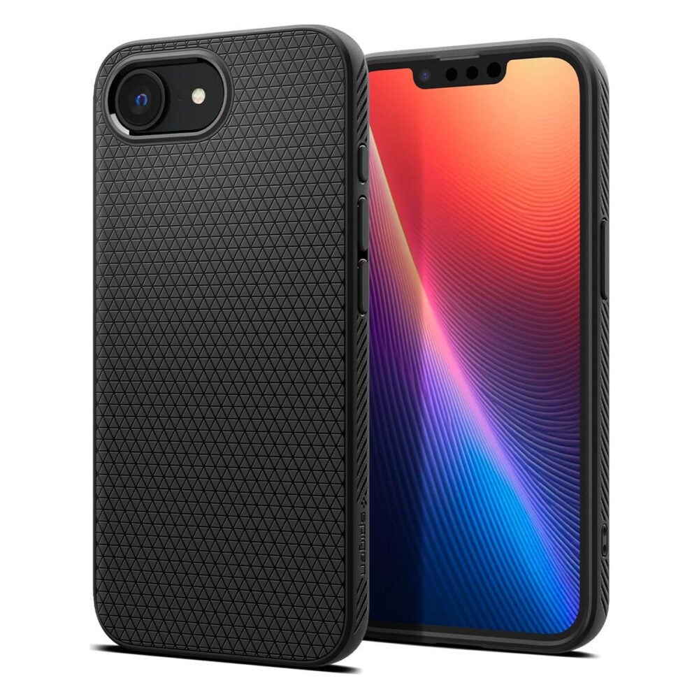 Spigen® Liquid Air™ ACS09161 iPhone 16e Case - Matte Black