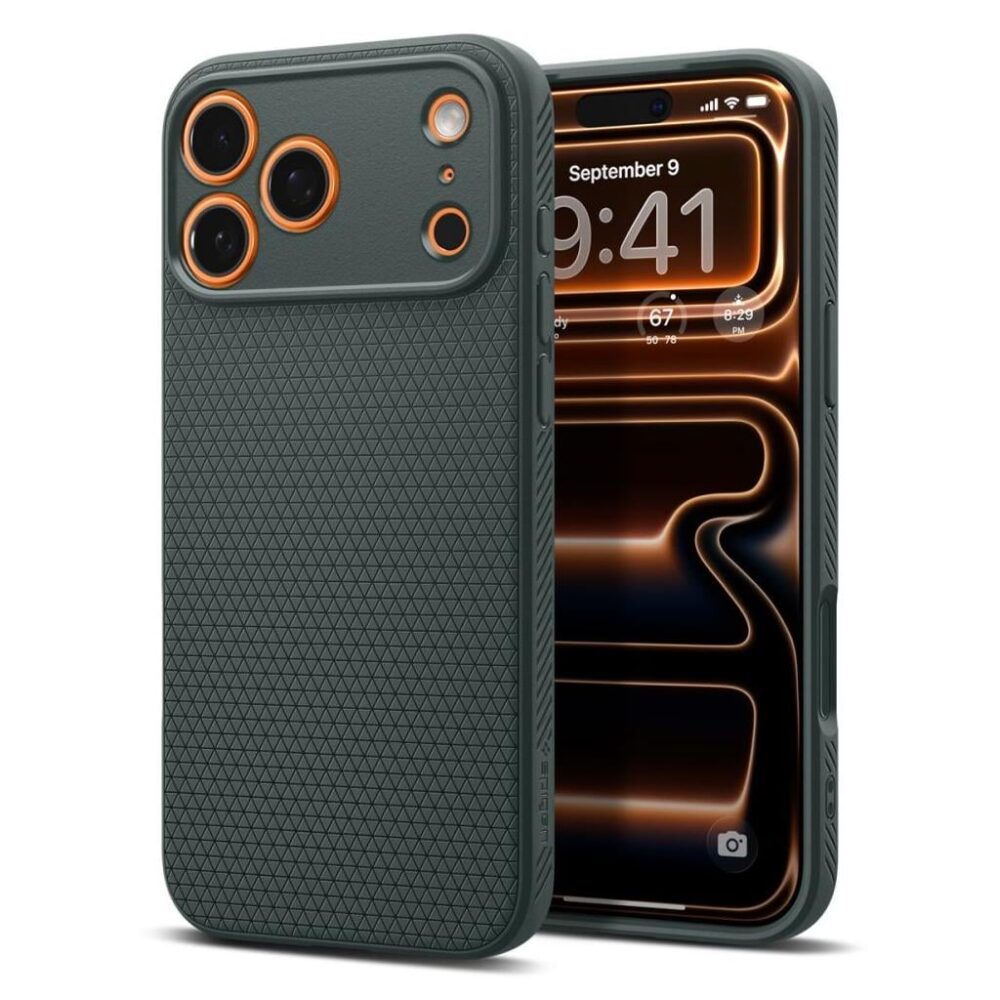 Spigen® Liquid Air™ ACS10333 iPhone 17 Pro Case - Abyss Green